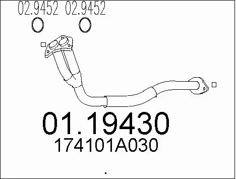 Exhaust Pipe (01.19430)