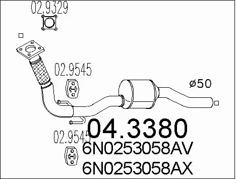 Catalytic Converter (04.3380)