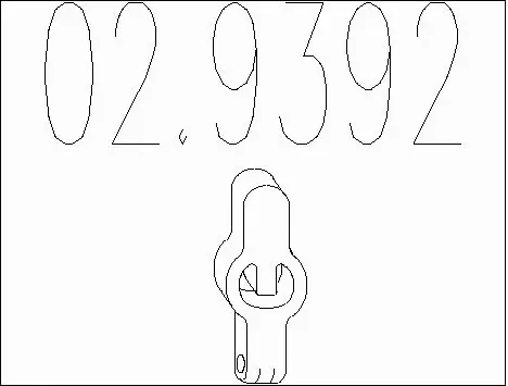 Rubber Buffer, muffler (02.9392)