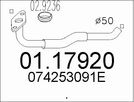 Exhaust Pipe (01.17920)