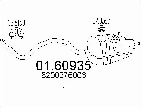 Rear Muffler (01.60935)
