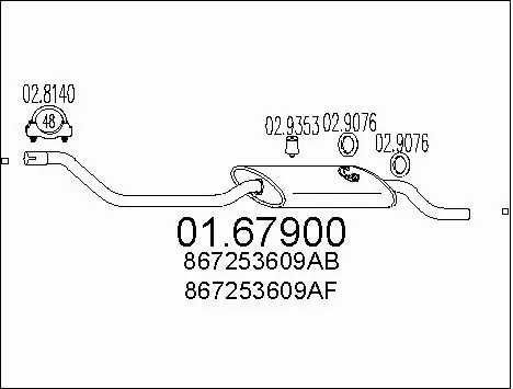 Rear Muffler (01.67900)