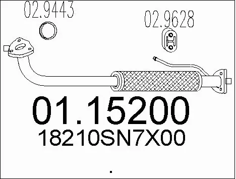Exhaust Pipe (01.15200)
