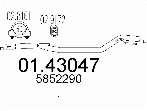 Exhaust Pipe (01.43047)