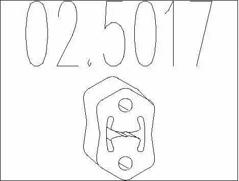 Rubber Buffer, muffler (02.5017)