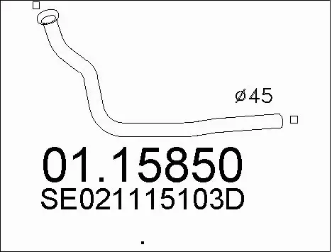 Exhaust Pipe (01.15850)