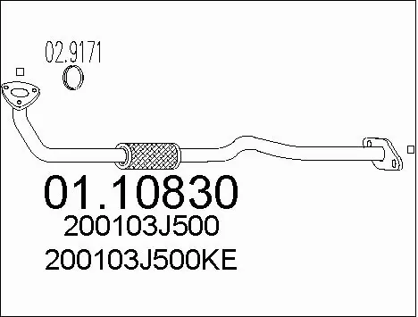 Exhaust Pipe (01.10830)