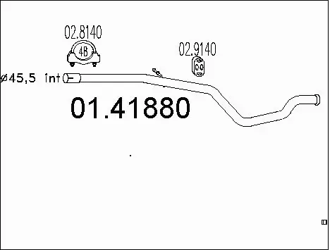 Exhaust Pipe (01.41880)