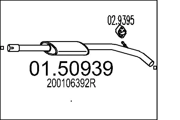 Centre Muffler (01.50939)