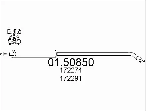 Centre Muffler (01.50850)