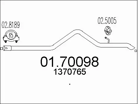 Exhaust Pipe (01.70098)