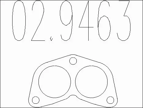 Gasket, exhaust pipe (02.9463)
