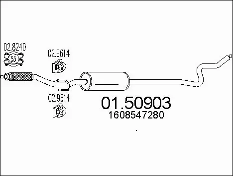 Centre Muffler (01.50903)