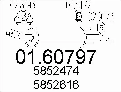 Rear Muffler (01.60797)