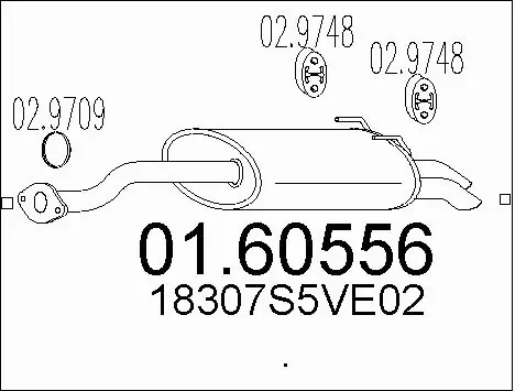 Rear Muffler (01.60556)