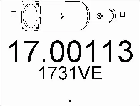 Soot/Particulate Filter, exhaust system (17.00113)