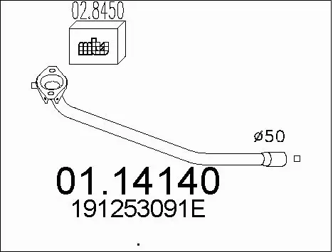 Exhaust Pipe (01.14140)