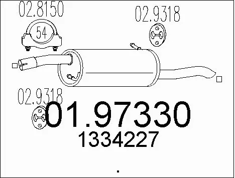Rear Muffler (01.97330)