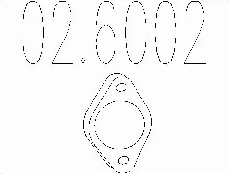 Gasket, exhaust pipe (02.6002)