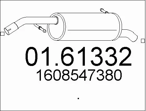 Rear Muffler (01.61332)
