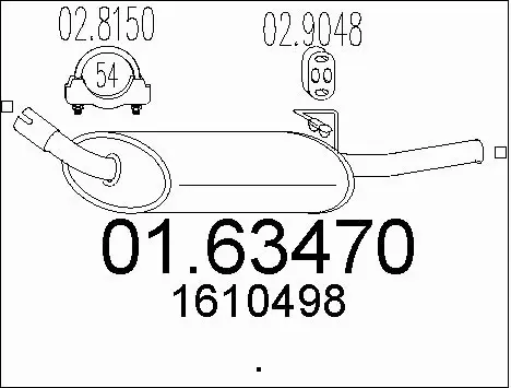 Rear Muffler (01.63470)