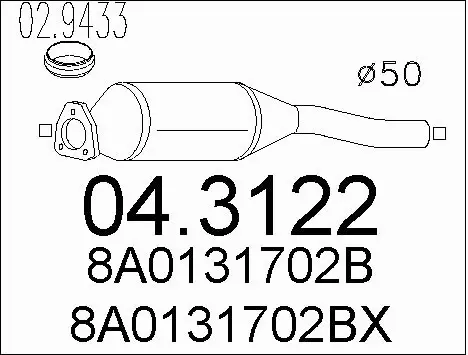 Catalytic Converter (04.3122)