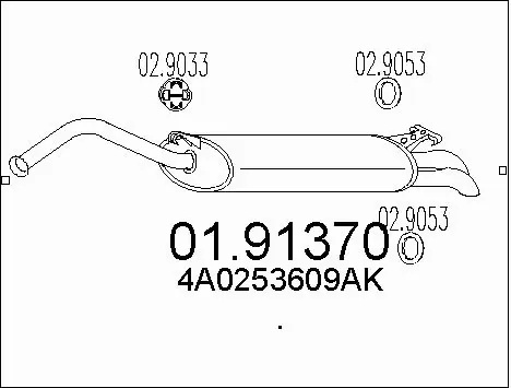 Centre Muffler (01.91370)