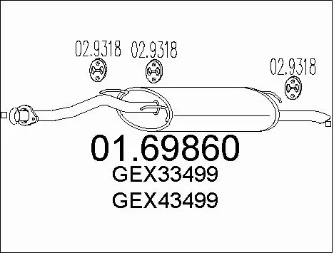 Rear Muffler (01.69860)