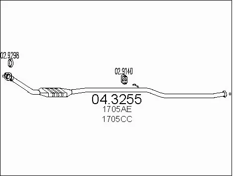Catalytic Converter (04.3255)