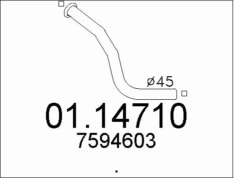 Exhaust Pipe (01.14710)