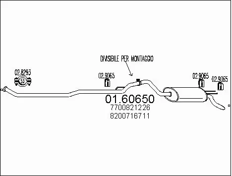 Rear Muffler (01.60650)