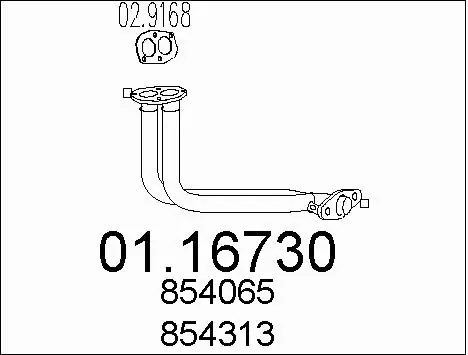 Exhaust Pipe (01.16730)