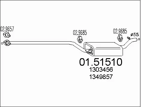 Centre Muffler (01.51510)