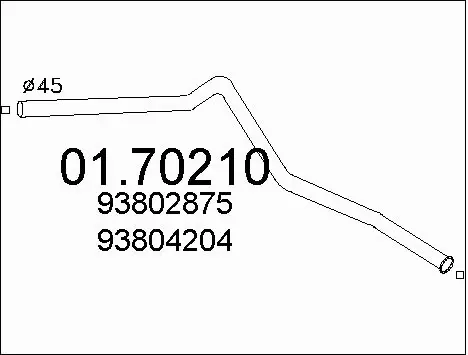 Exhaust Pipe (01.70210)