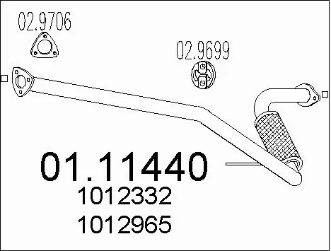 Exhaust Pipe (01.11440)