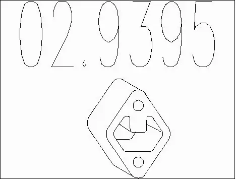 Rubber Buffer, muffler (02.9395)