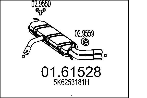 Rear Muffler (01.61528)