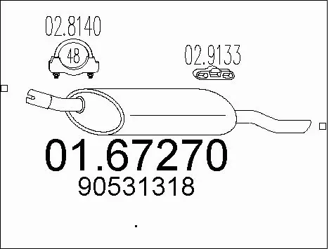 Rear Muffler (01.67270)