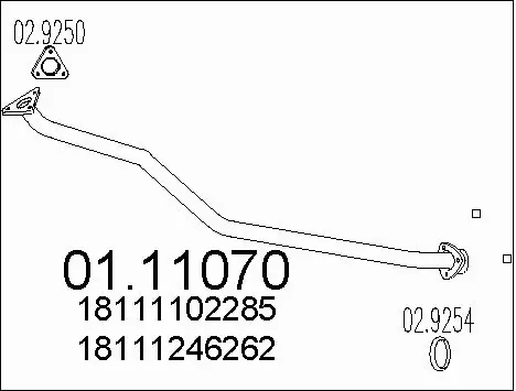 Exhaust Pipe (01.11070)