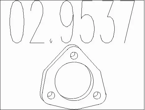 Gasket, exhaust pipe (02.9537)