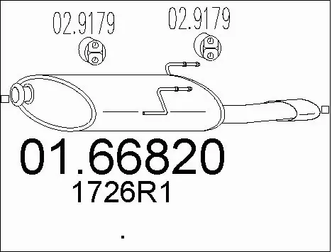 Rear Muffler (01.66820)
