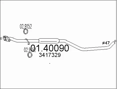 Exhaust Pipe (01.40090)