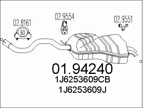 Rear Muffler (01.94240)