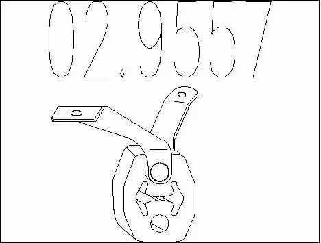 Rubber Buffer, muffler (02.9557)