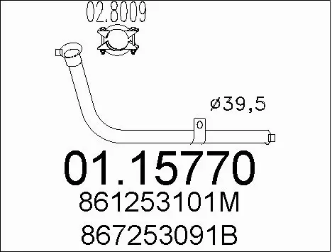 Exhaust Pipe (01.15770)