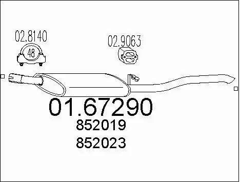 Rear Muffler (01.67290)