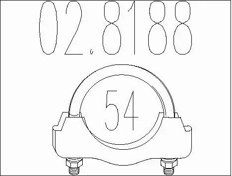 Pipe Connector, exhaust system (02.8188)