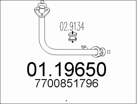 Exhaust Pipe (01.19650)