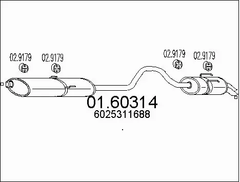 Rear Muffler (01.60314)