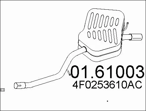 Rear Muffler (01.61003)